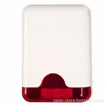 Alarm External Siren with Strobe Light for Outdoor Alarm System